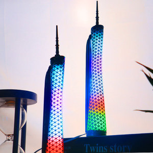 Tùy Chỉnh 3D Khắc Laser Quảng Châu Tháp Kim Loại Quà Tặng Lưu Niệm <span class=keywords><strong>Paris</strong></span> <span class=keywords><strong>Eiffel</strong></span> Tháp LED Chiếu Sáng Canton Tháp Tái Tạo Trung Quốc - Product Image 6