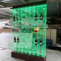 Mur de bulle d'aquarium grand fait sur commande d'usine avec la cloison acrylique de panneau de bulle d'eau de casier à vin