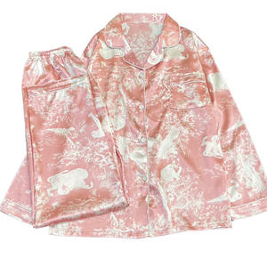 Mùa hè khí chất Pháp Đồ ngủ cao cấp cảm giác mô phỏng lụa mỏng dài tay Cô Gái Nhà giải trí và thoải mái phù hợp với - Product Image 1