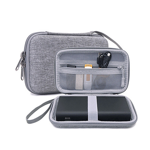 Organizer EVA Storage Case for Travel Custom Size Carrying Cable Pouch Zipper Mesh Electronics Accessories Hard Drive Bag Kit