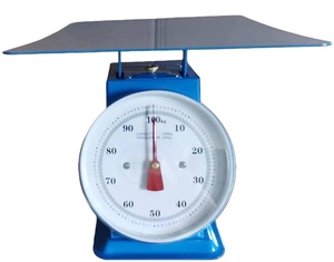 Veidt 100kg <b>Mechanical</b> Household Food Tray <b>Scale</b> Old-Style Plate Commercial Spring Small Table Round ZZDP-205-100kg Stainless - Product Image 5