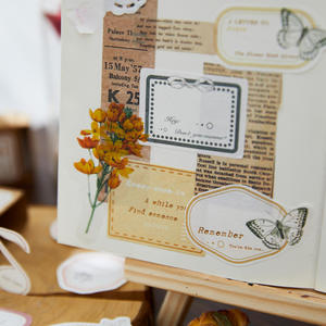 45 Hojas por Caja, Papel Serie Retro Trend, Manual en Inglés, Decoración Navideña, Pegatinas DIY Autoadhesivas Troqueladas - Product Image 4