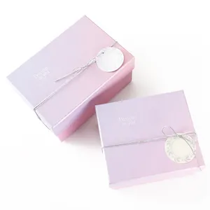 Leverancier Groothandel Ontwerp Kartonnen Papier Luxe 100Ml Roze Gift Fles Parfum Set Box Met Zak