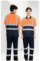 Polo de travail unisexe à manches longues, séchage rapide, avec bandes réfléchissantes, léger, respirant, en polyester, impression numérique