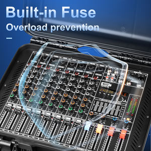 Mezclador Amplificador de Audio Profesional OEM GT10 de 550W*2 y 8 Canales para Actuaciones en Grandes Escenarios - Product Image 4