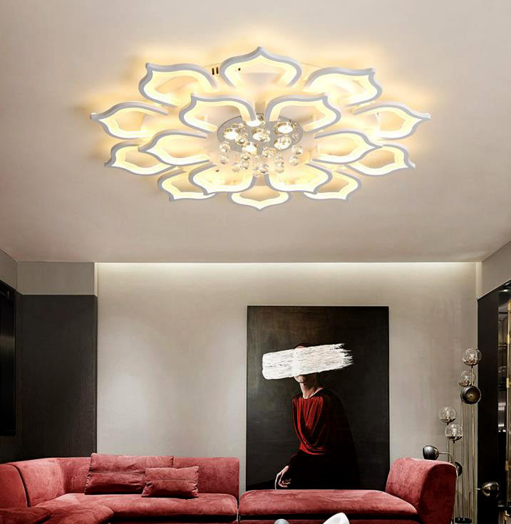 Residential Pop Indoor Flush Mounted Dimmable Nordic Decorative Acrylic Kitchen Living Room Bedroom Ceiling Led Light Modern · image 4