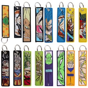 Al por mayor Llavero <span class=keywords><strong>de</strong></span> tela con etiqueta tejida, colgante para bolso y anilla para llaves, con diseño <span class=keywords><strong>de</strong></span> <span class=keywords><strong>Dragon</strong></span> <span class=keywords><strong>Ball</strong></span> <span class=keywords><strong>de</strong></span> anime japonés clásico, tipo Jet Tag y bordado - Product Image 2