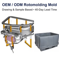 Moule de rotomoulage en aluminium personnalisé OEM ODM, moule rotatif A356, produit industriel usiné CNC, directement de l'usine