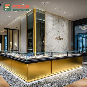 Sistema de Exhibición de Joyería de Alta Visibilidad con Marco Metálico, Vitrina de Vidrio para Mostrador de Centro Comercial - Product Image 5