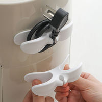 Organisateur de câbles multifonctionnel détachable et flexible pour cuisine, salle de bain, armoire - Enrouleur de câbles d'alimentation pour appareils, câble de charge