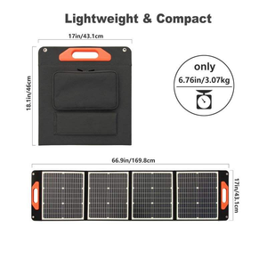 Special Offer 100W Black 18-Cell Portable Lightweight <b>Foldable</b> <b>Solar</b> <b>Panel</b> With 22.5% Efficiency for Outdoor Camping Free Shipp - Product Image 4