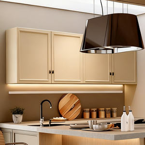 Mobile da Cucina Americano Classico in Legno con Ante in Truciolato Senza Vernice, Finitura in Rovere Rosso, Combinazione Libera Standard - Product Image 6