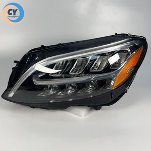 Lente de Faro LED para <span class=keywords><strong>Mercedes</strong></span>-<span class=keywords><strong>Benz</strong></span> Clase C, Modelos 2019, 2020, 2021, Original W205, Faro Delantero 205 <span class=keywords><strong>C180</strong></span> C200 C260, Nuevo, Luz Estadounidense - Product Image 2