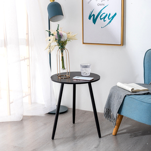 Vòng Đơn Giản Màu Đen Rắn Bàn Gỗ Nhỏ Bên Bàn Ăn Cà Phê Bàn Trà Cho Phòng Khách - Product Image 2