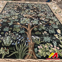 Marbre pierre mosaïque médaillon motif arbre conception marbre incrustation mosaïque marbre mosaïque tapis médaillon Villa sol carrelage