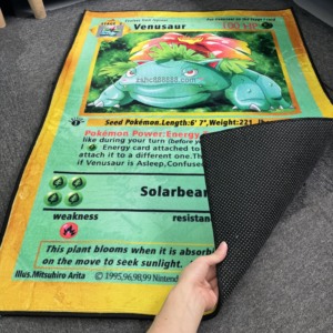 Tapis à poils longs personnalisés avec des personnages de dessins animés Poke-mon faits à la main, design personnalisé, tapis moelleux et luxueux pour salon et chambre à coucher - Product Image 3