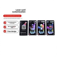 Cartes de jeu en PVC imprimées au laser sur le thème des étoiles pour les enfants de 4 à 6 ans, marchandises de dessins animés et d'anime, origine Chine, jeu de société
