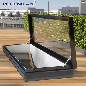 Foshan fabricant toit ouvrant éclairage en aluminium encadré Double volet Low E verre isolé télécommande toit suspendu puits de lumière - Product Image 1