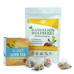 Thé aux baies de goji, chrysanthème et graines de cassia Chinaherbs Health Care, vente en gros, boîte en vrac, thé pour les reins et le foie, sachet triangulaire, thé aux herbes - Product Image 1