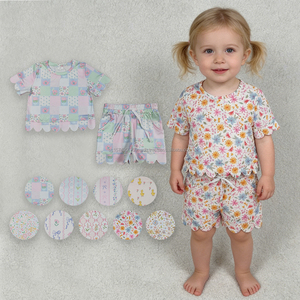 In Stock Boutique Casual Baseball Embroidery Girls Clothing Summer Outfits Wholesale New Fashion Factory Price <b>Toddlers</b> Clothes - Product Image 4