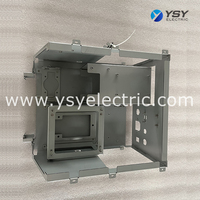 Armoire industrielle en tôle d'acier inoxydable usinée CNC, avec support multi-fixation, pour équipement de contrôle électrique, avec cadre métallique interne