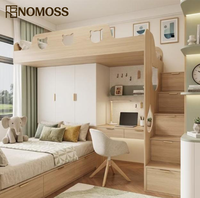 Lit superposé moderne raffiné avec un aménagement compact pour les chambres d'enfants, les auberges, les dortoirs, les camps et les maisons