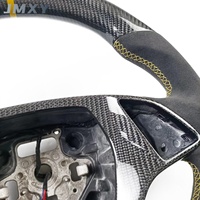 Volant sport haut de gamme personnalisé en fibre de carbone véritable avec écran LED pour Chevrolet Camaro ZR1 Corvette C7