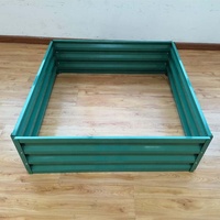 Poudre de lit de jardin surélevée carrée PLBD-1003 enduite pour la plantation de fleurs en plein air