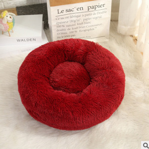 Alfombrilla para mascotas suave de Donut, sofá de felpa para mascotas, cojines de cama redondos para perros de princesa Rosa calmantes para perros y gatos - Product Image 6