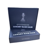 Boîtes de perruques de luxe, emballage personnalisé avec logo, emballage pour extensions de cheveux, boîtes d'emballage personnalisées pour cheveux