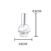 Botol Parfum Kaca Bentuk Mawar Kosong Botol Wewangian Floral Kemasan Logo Kustom Grosir