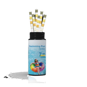 Bandes de <span class=keywords><strong>test</strong></span> pour bain à remous et <span class=keywords><strong>piscine</strong></span> 7-en-1 : pH, chlore, brome, dureté, alcalinité, <span class=keywords><strong>acide</strong></span> <span class=keywords><strong>cyanurique</strong></span> - Product Image 3