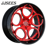 JJSEES Roues forgées polies de haute qualité, neuves, de luxe, 2 pièces, 5x112 5x114.3 5x120 18 19 20 21 22 23 24 pouces pour Corvette C5 C6
