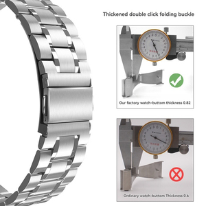 Correas Metálicas <span class=keywords><strong>de</strong></span> Acero Inoxidable <span class=keywords><strong>de</strong></span> Repuesto, Correa <span class=keywords><strong>de</strong></span> 5 Eslabones para Apple Watch Serie <span class=keywords><strong>9</strong></span> Ultra, Brazalete para Iwatch <span class=keywords><strong>de</strong></span> 38mm y 45mm - Product Image 3