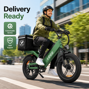 Bicicleta Eléctrica de Carga 48V 55AH con Neumático Grueso de 20 Pulgadas, Cuadro de Aluminio, Freno de Disco de 7 Velocidades, Motor Trasero de 750W, Lista para Entrega - Product Image 1