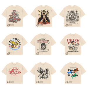เสื้อยืดสตรีทแวร์ทรงบ็อกซี่ฟิตสำหรับผู้ชาย ผ้าหนา 28 GSM 100% คอตตอน วินเทจ แอซิดวอช สกรีนโลโก้ได้ เสื้อยืดเปล่าเรียบๆ สำหรับผู้ชาย ขายส่ง - Product Image 3