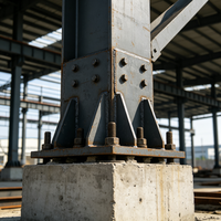 Construction de charpentes en acier pour entrepôts industriels, structure en acier personnalisée pour les projets de grande envergure