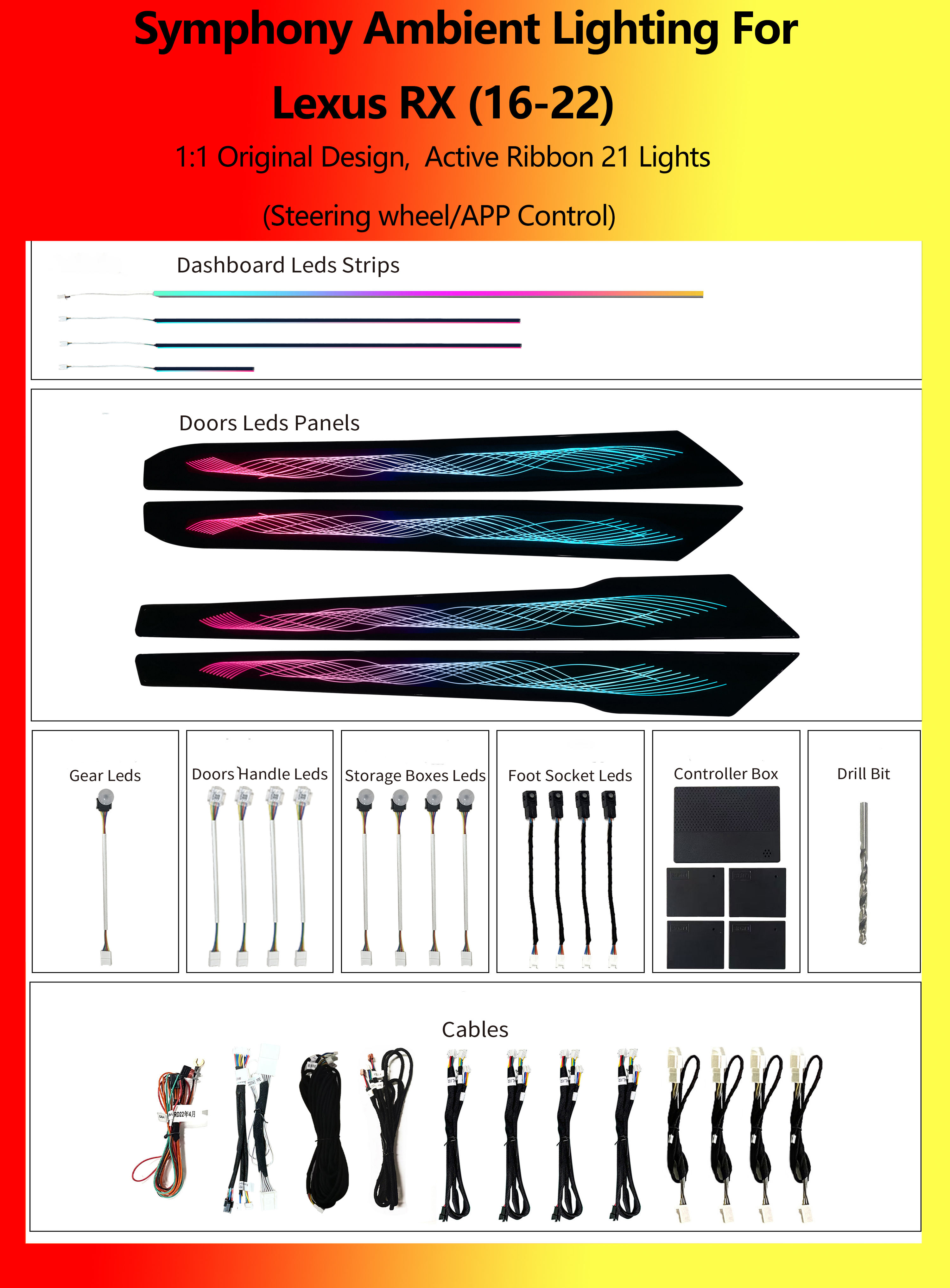 Lexus RX Active Ribbon Symphony 21 Lights