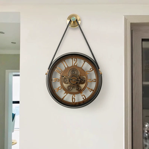 Reloj de Pared de Cuarzo Silencioso con Diseño Especial de Estilo Europeo 2025, con Agujas Metálicas Colgantes, para Decoración del Hogar, Sala de Estar, Armens - Product Image 2