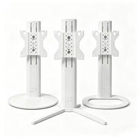 Support de moniteur électrique intelligent réglable en hauteur avec tiroir de rangement, support de bureau ergonomique pour écrans de 26 à 32 pouces, commande par panneau tactile
