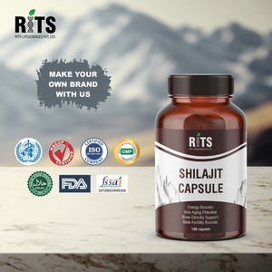 Complément alimentaire à base de Shilajit Pharmax, 100 capsules, vitalité naturelle, soutien énergétique, santé quotidienne, formule premium, ISO - Product Image 1