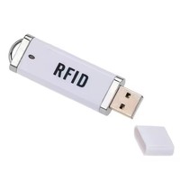 Precio de fábrica Mini lector USB portátil 13,56 Mhz Lector de tarjetas HF ISO 14443A Lector NFC para teléfono o computadora Android