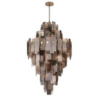 Lustre en verre fumé gris de haute qualité, design moderne nordique de luxe, nouvelle conception, pour escalier, salon, villa, décoration