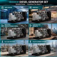 Meilleur prix Groupe électrogène diesel 1800 kW 2250 kVA 50/60 Hz de type ouvert avec moteur Perkins et alternateur Stamford pour alimentation de secours des données