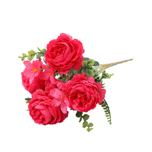 Pivoines artificielles en laine Lichao pour la décoration de mariage, la décoration de la maison et les accessoires de photographie - Product Image 5