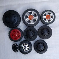 Roulettes pivotantes en caoutchouc avec roulements à billes, robustes, en acier inoxydable et polypropylène, pour remplacement de portails rétractables électriques