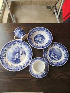 Hot Selling Customizable INS Sala Porcelain Cup Kit Eco-Friendly Ceramic Gold Edged Dish Plum Blossom Rose Gold Rim Fade - Product Image 4