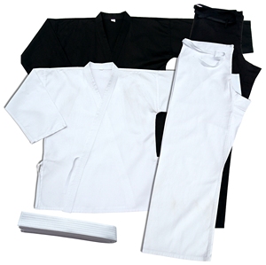 Conjunto de Karate Gi Cómodo de 8oz, Peso Medio, 100% Algodón Cepillado, para Entrenamiento Básico - Product Image 1