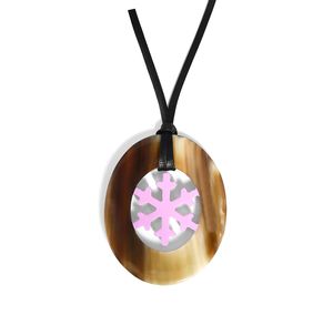 Collier pendentif en corne de buffle artisanal bohème, poli naturellement, inspiré des tribus, bijoux artisanaux pour femmes - Product Image 1