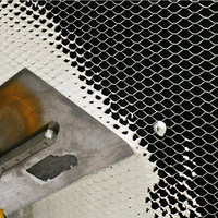Grillage métallique diamanté galvanisé G60, maille déployée 27x97, plaque de maille pour enduit et plâtre mural